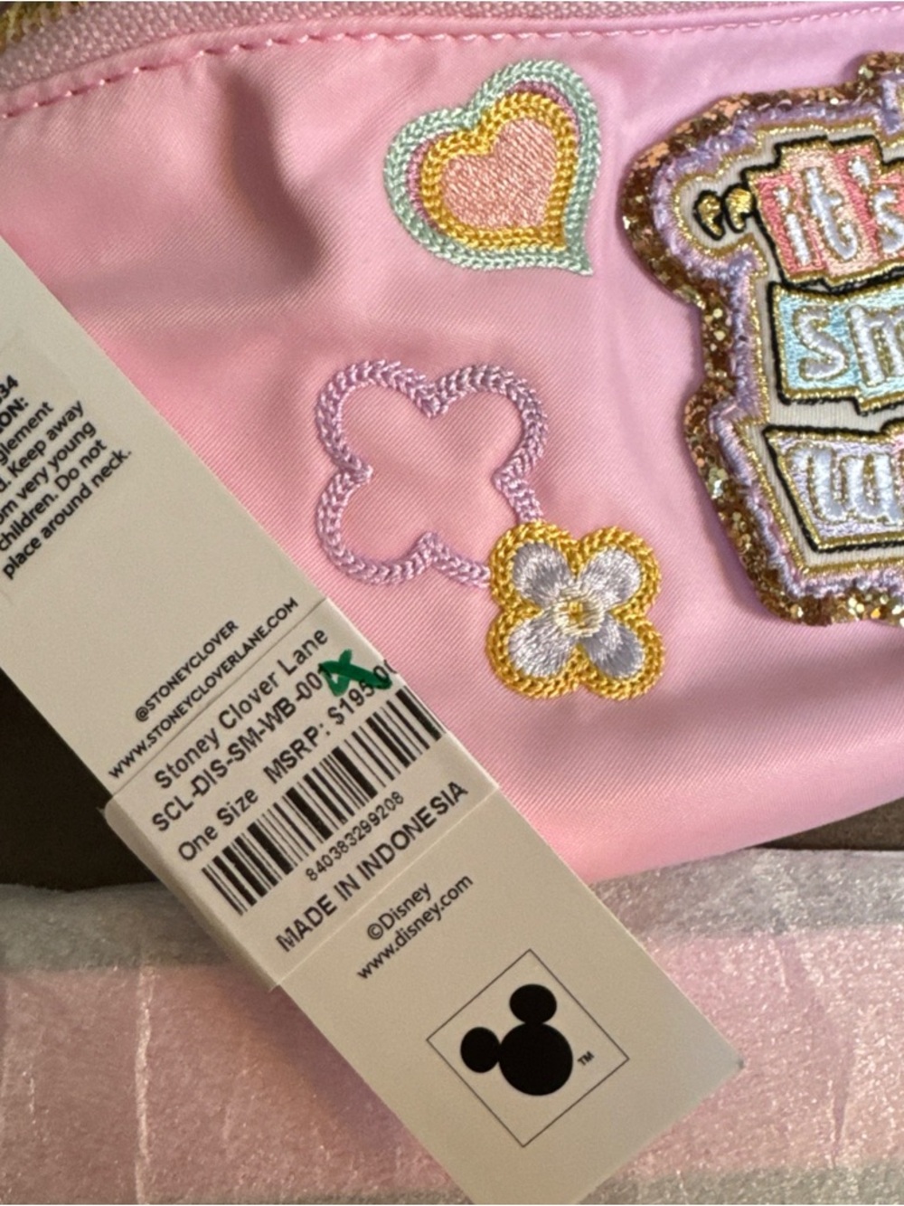Stoney Clover Lane 'It's a Small World' Sequin Patch Fanny Pack - Picture 7 of 9